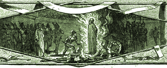 Le martyre de saint Polycarpe en l
